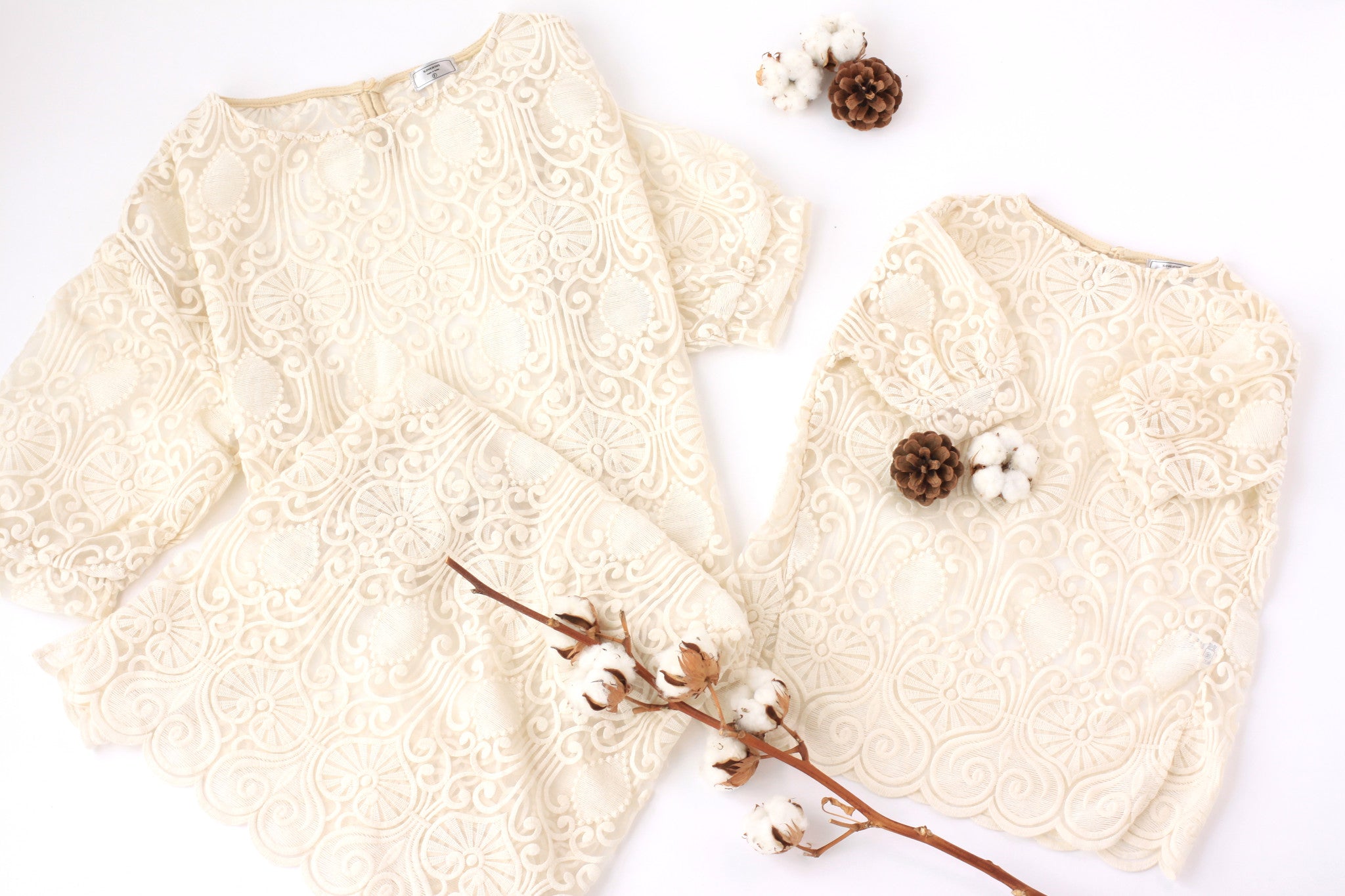 Lace Dress Beige