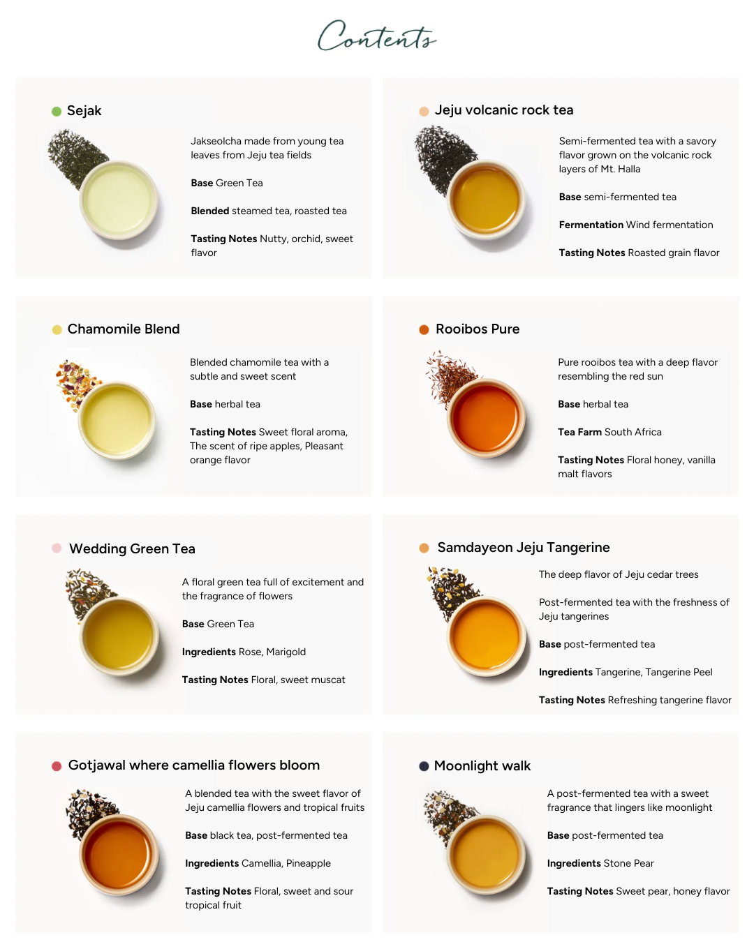 Osulloc Tea Sets