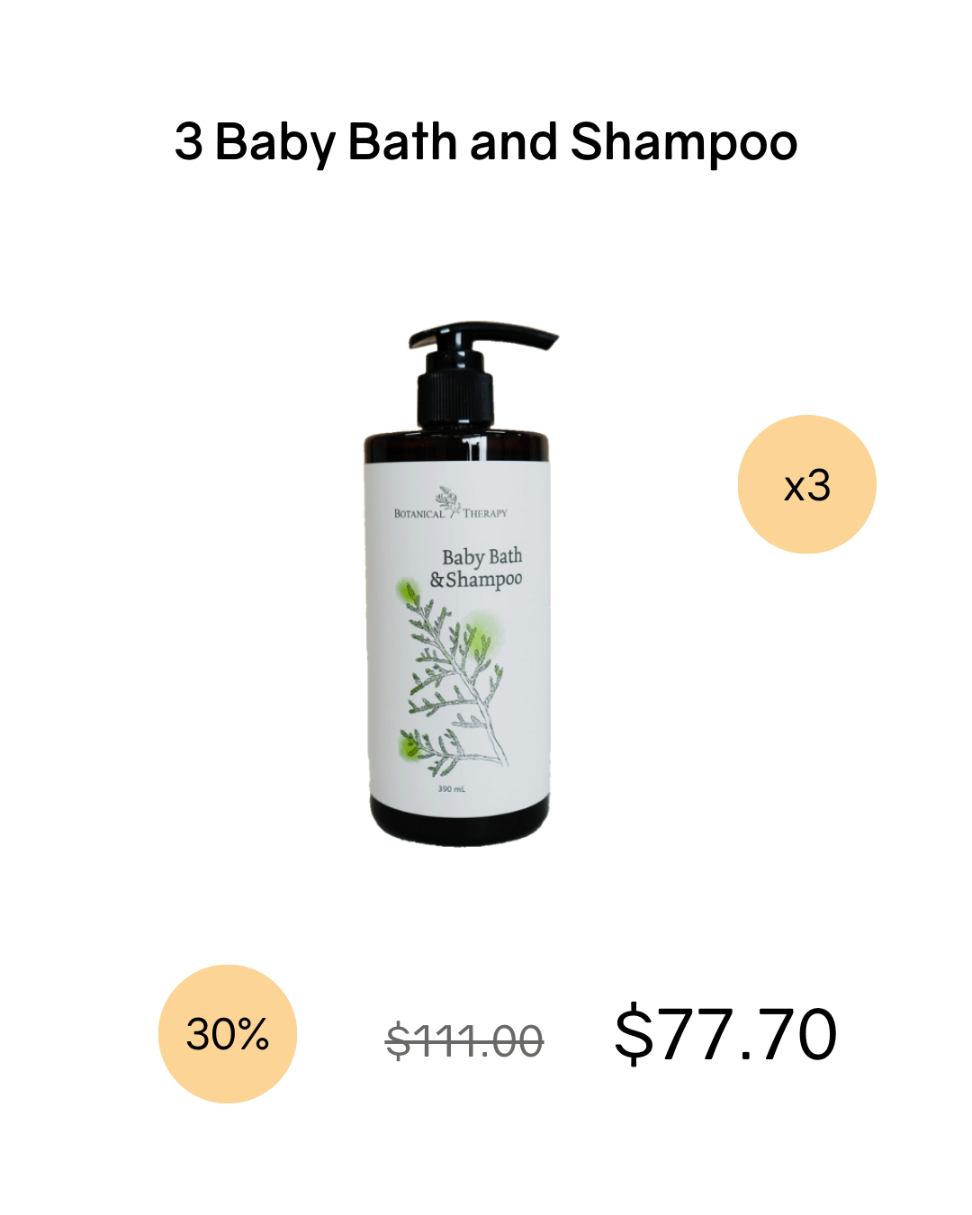 Botanical Therapy Baby 2-in-1 Bath and Shampoo