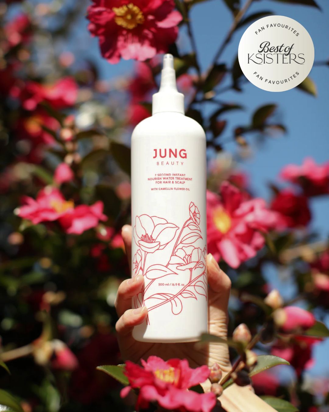 Jung Beauty 7 Second Instant Nourish Water Treatment for Hair & Scalp with Camellia Flower Oil