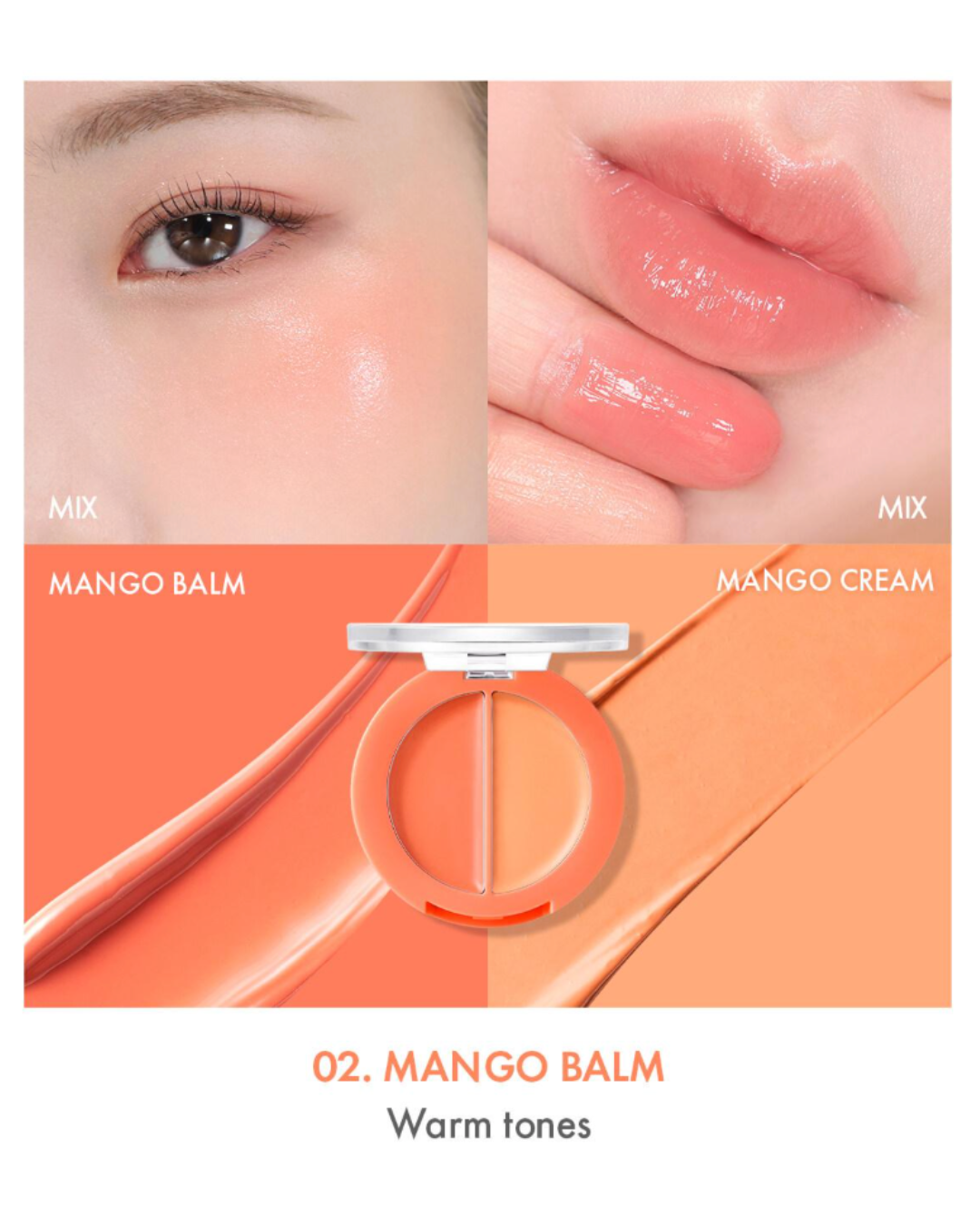 AMUSE Lip and Cheek Healthy Balm (5 Colours)
