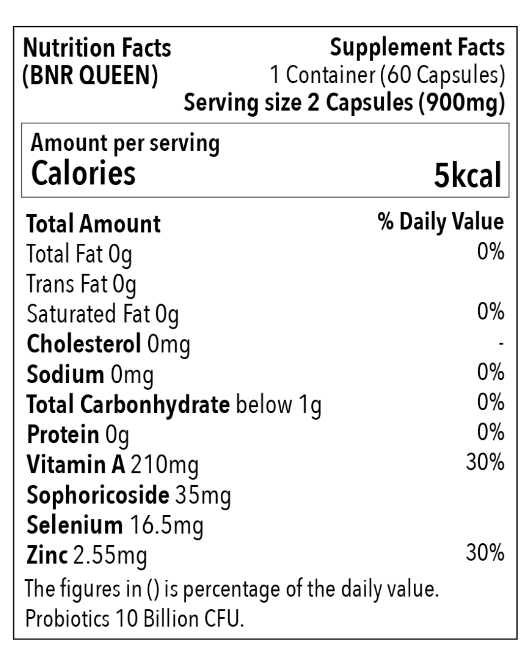 BNR Queen Probiotics for Menopausal Relief (Cold Chain)