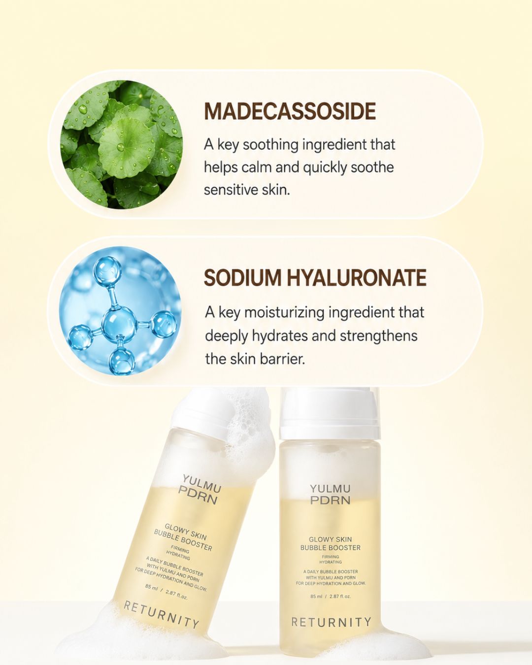 Returnity Yulmu PDRN Glowy Skin Bubble Booster