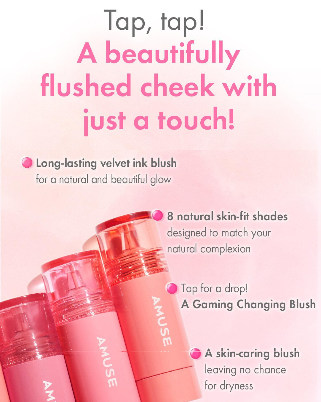 AMUSE Cheek Tok Tok (8 Colours)