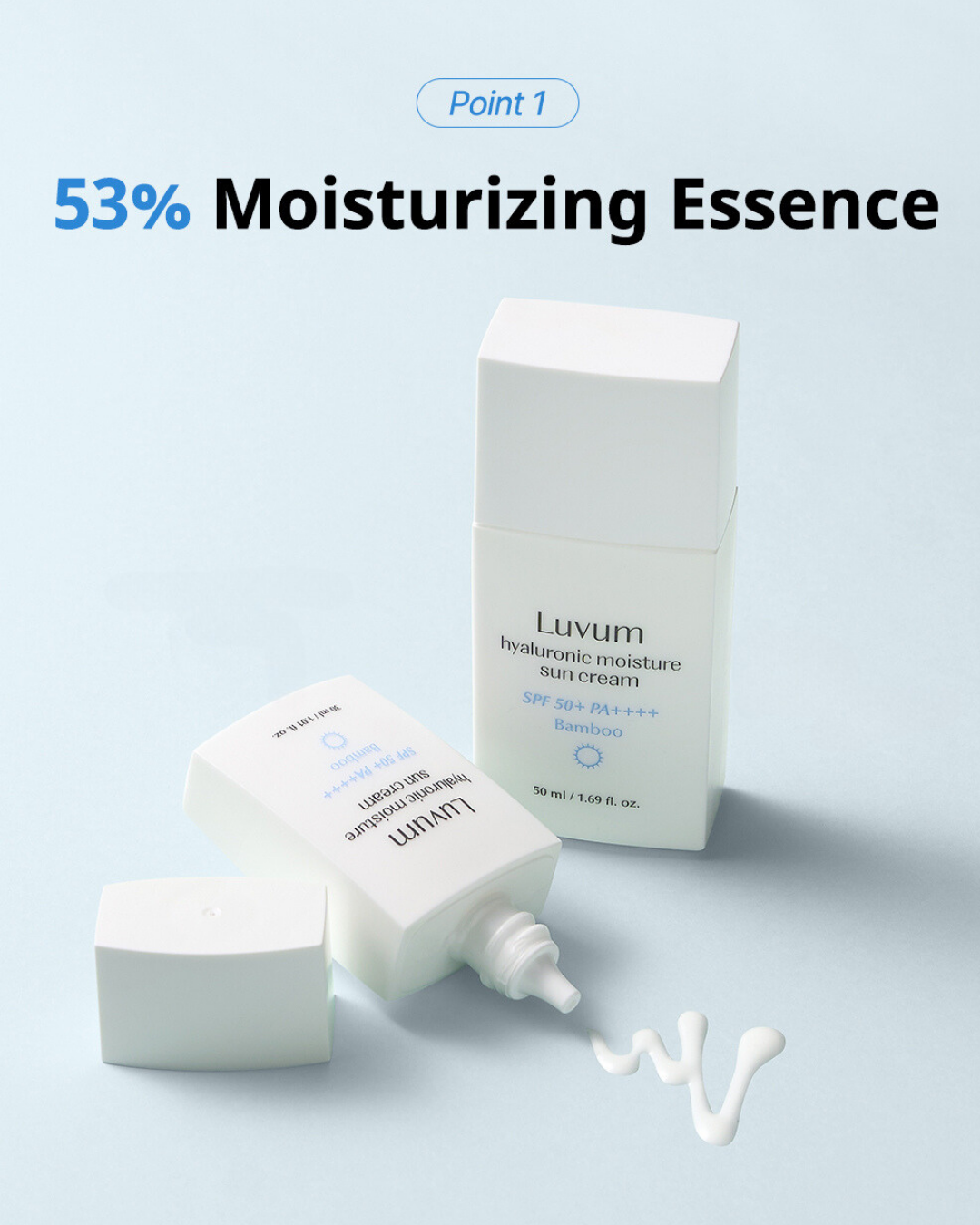 Luvum Bamboo Hyaluronic Moisture Sun Cream