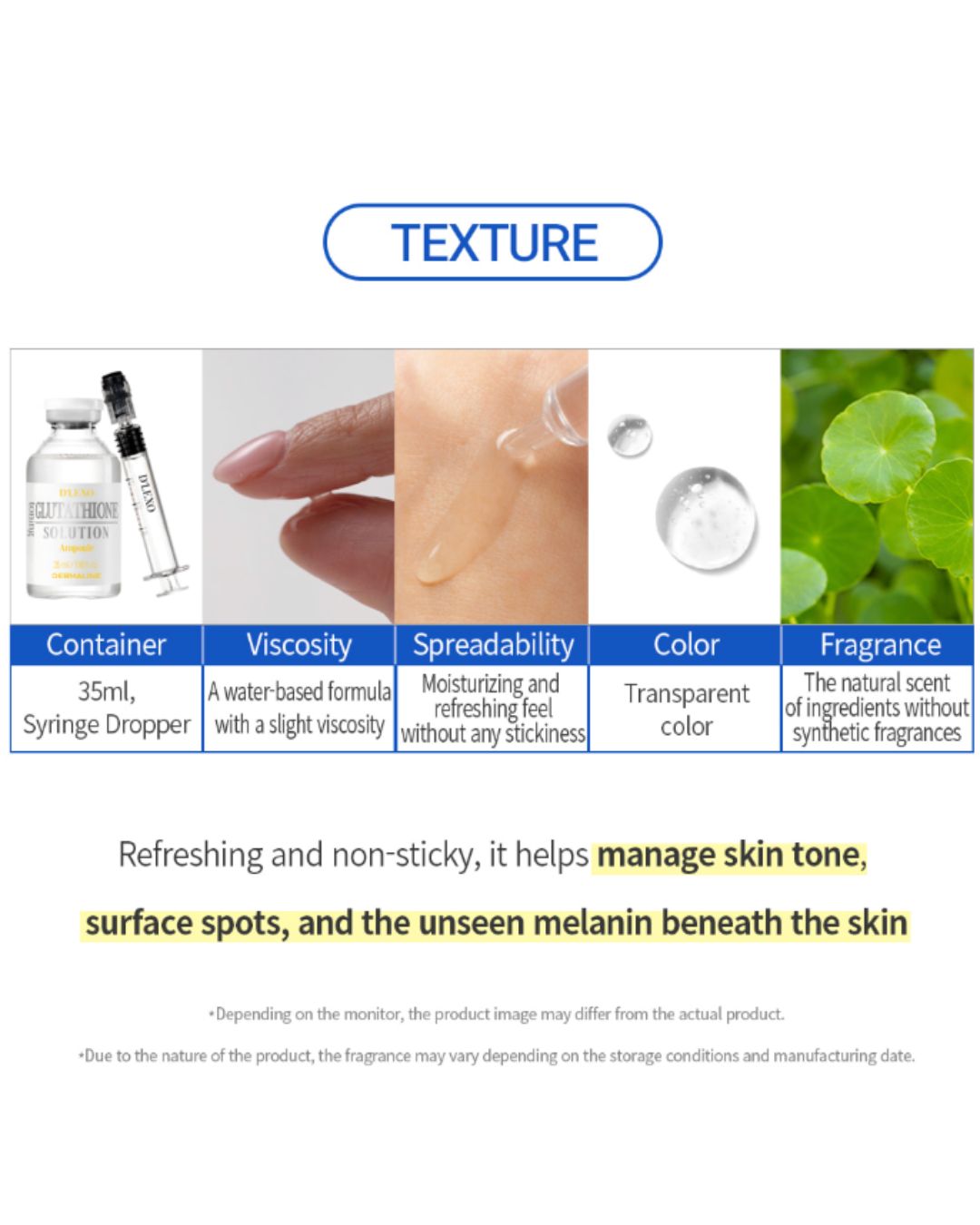 Dermaline Glutathione Toning Solution Ampoule