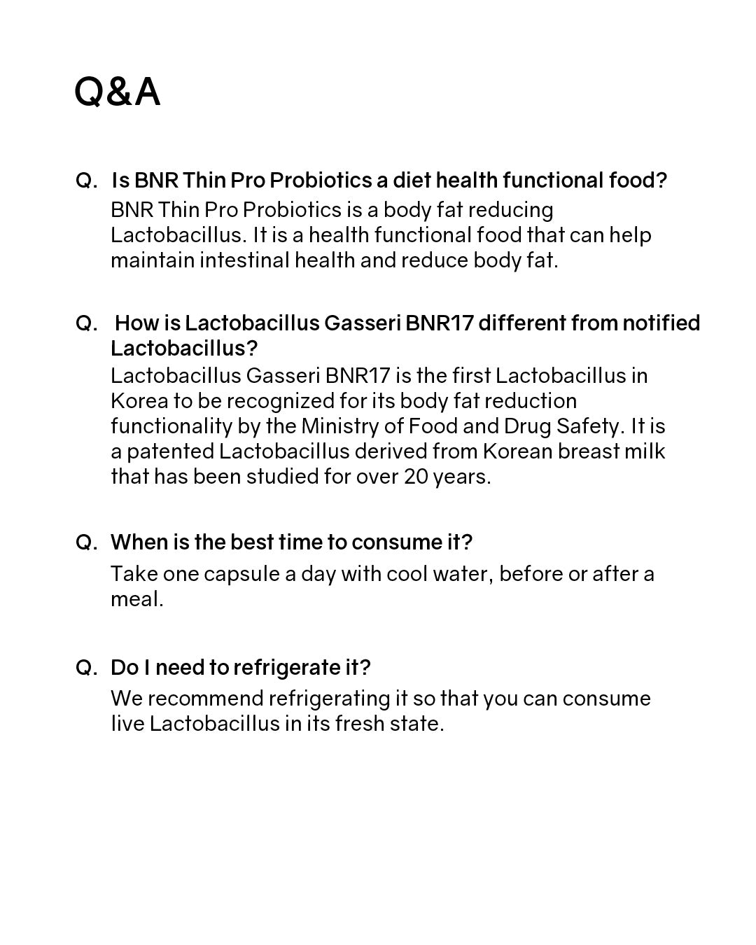 BNRThin+ Diet Probiotics (Cold Chain)