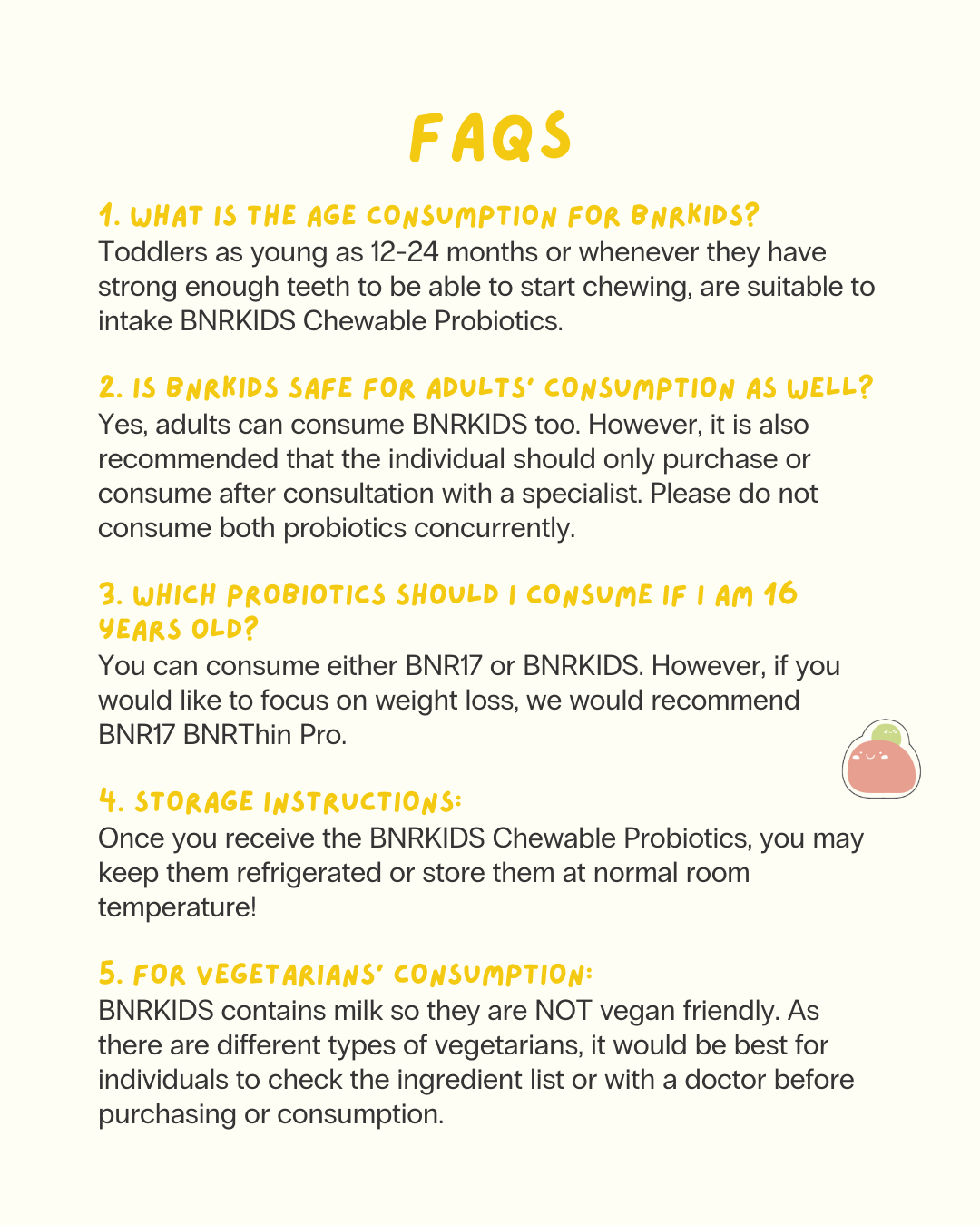 BNRKIDS Chewable Probiotics