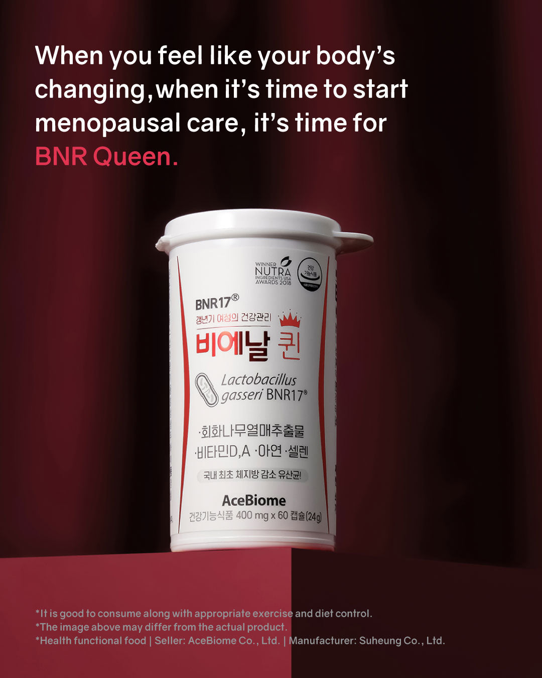 BNR Queen Probiotics for Menopausal Relief