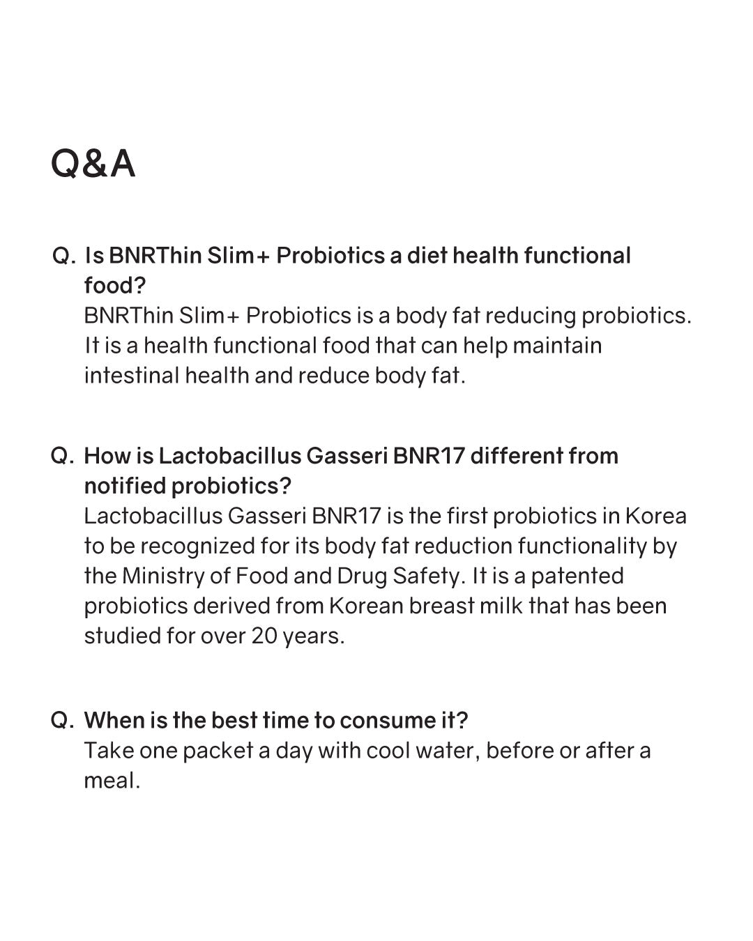 BNRThin Slim+ Probiotics (Room Temp)
