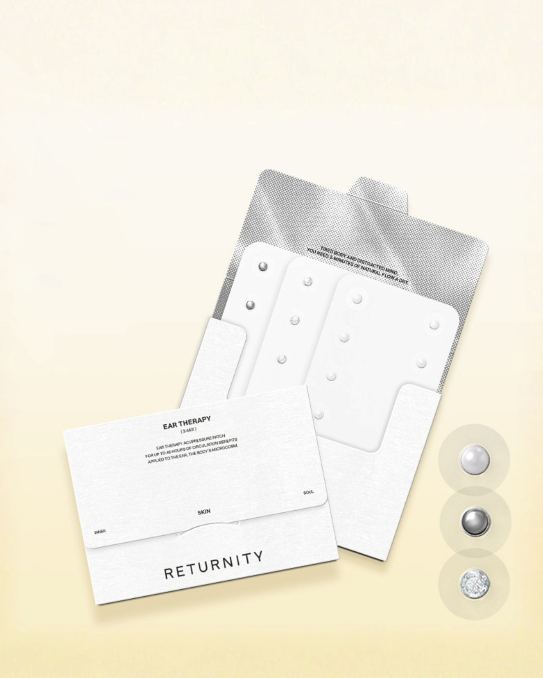 Returnity Ear Therapy Patch (Crystal/Pearl/Silver) (3 sheets)