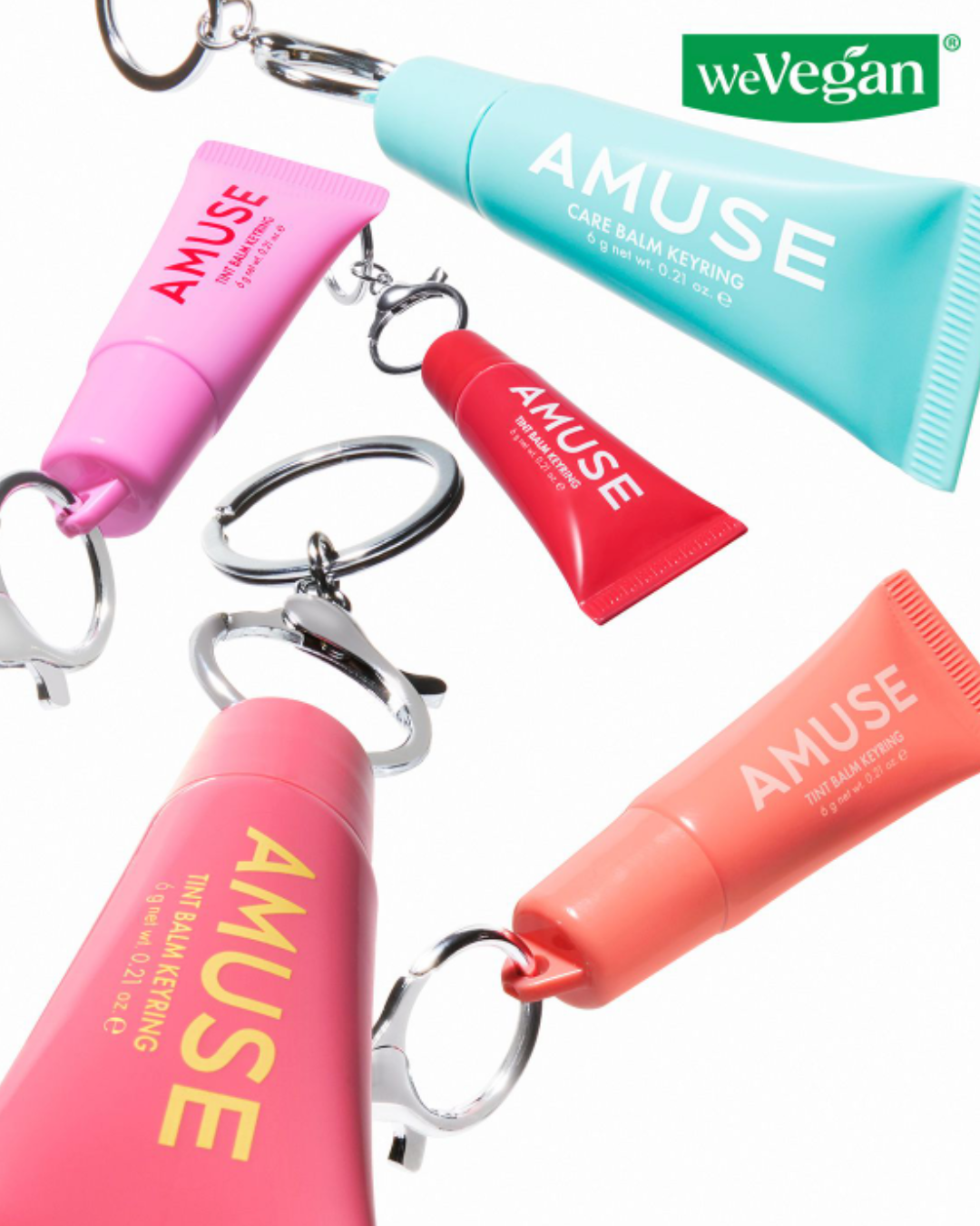 AMUSE Care/Tint Balm Keyring (5 Shades)
