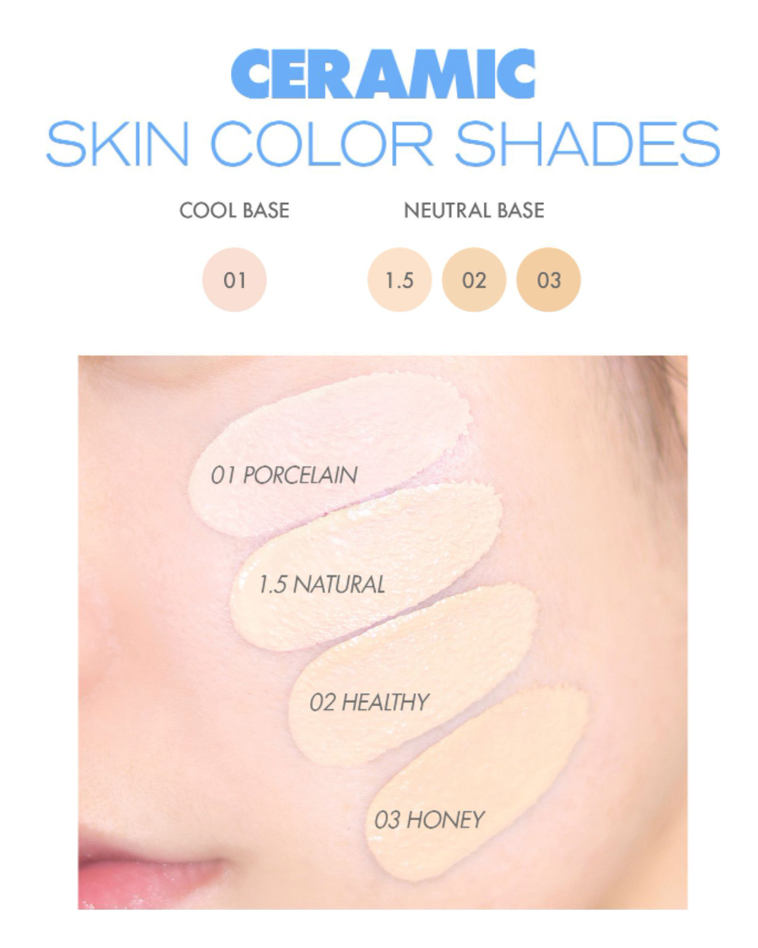 AMUSE Ceramic Skin Perfector Cushion (4 Shades)
