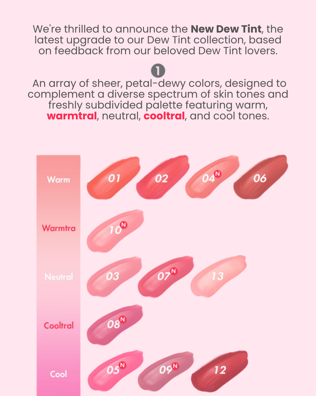 AMUSE Dew Tint (12 Colours)