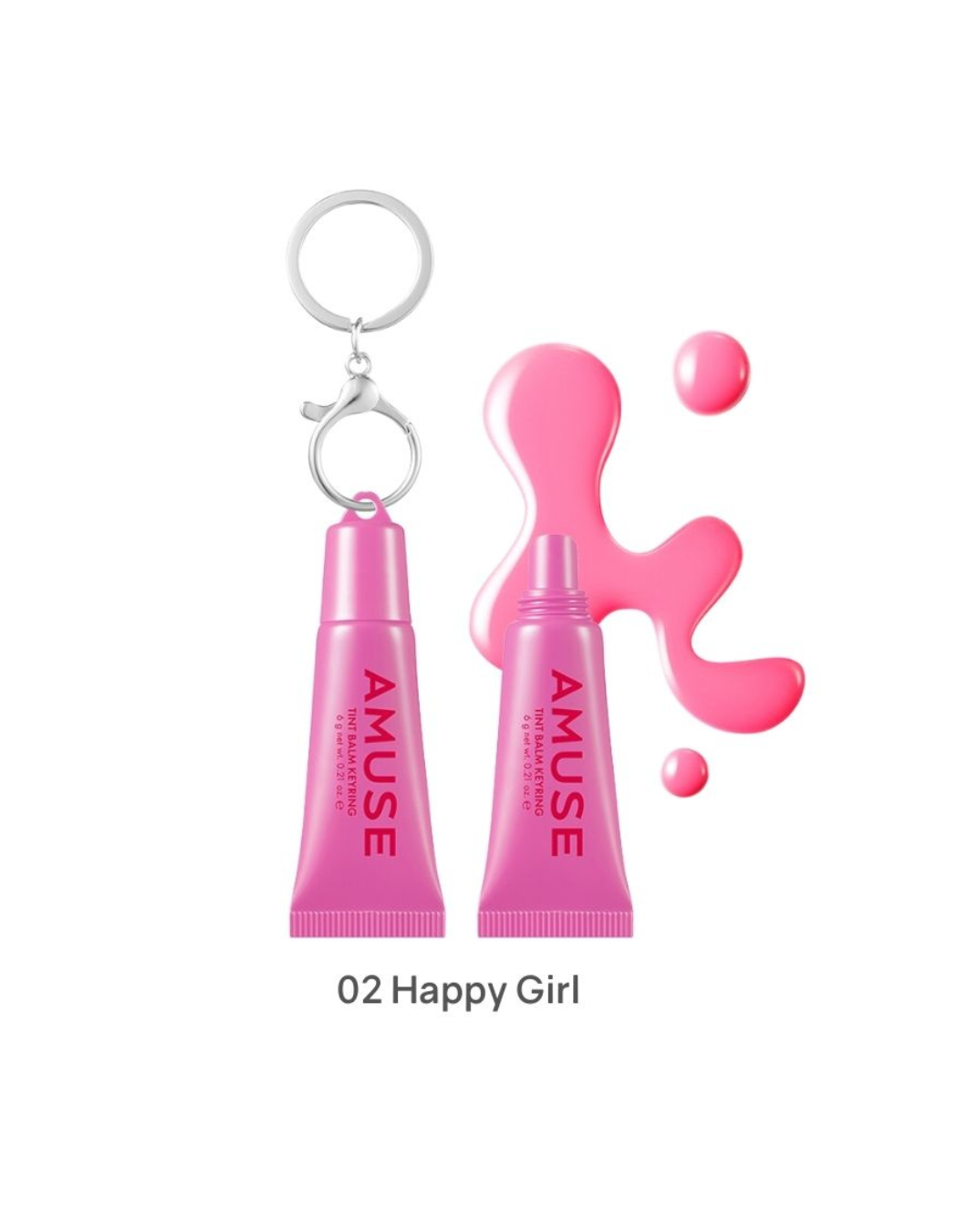 AMUSE Care/Tint Balm Keyring (5 Shades)