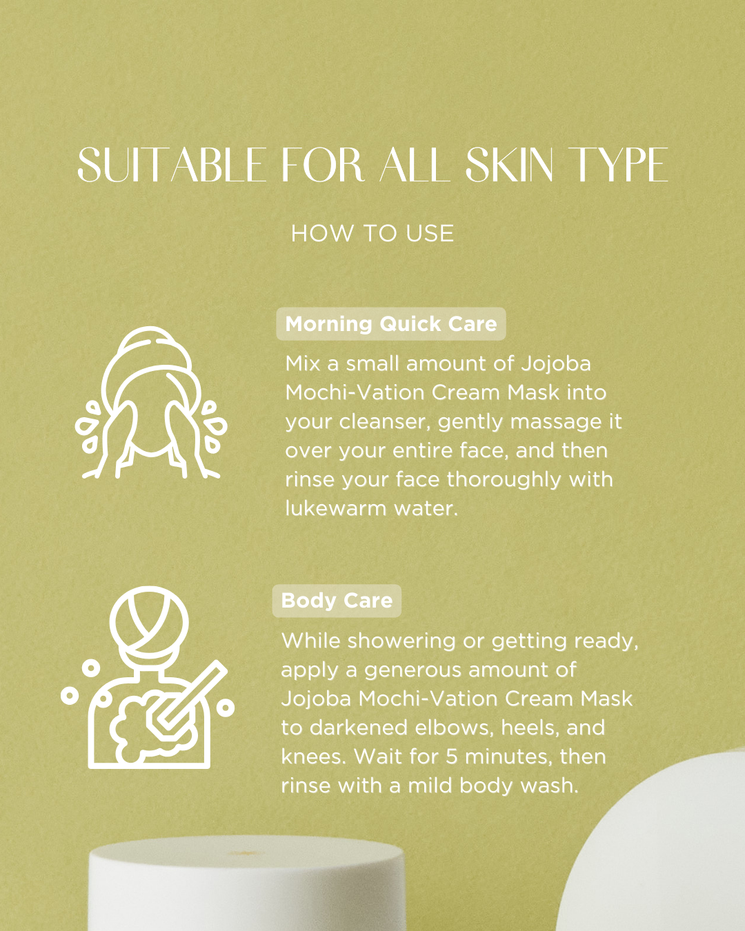 PINKWONDER Jojoba Mochi-Vation™ Cream Mask (with Silicon Pack Brush)