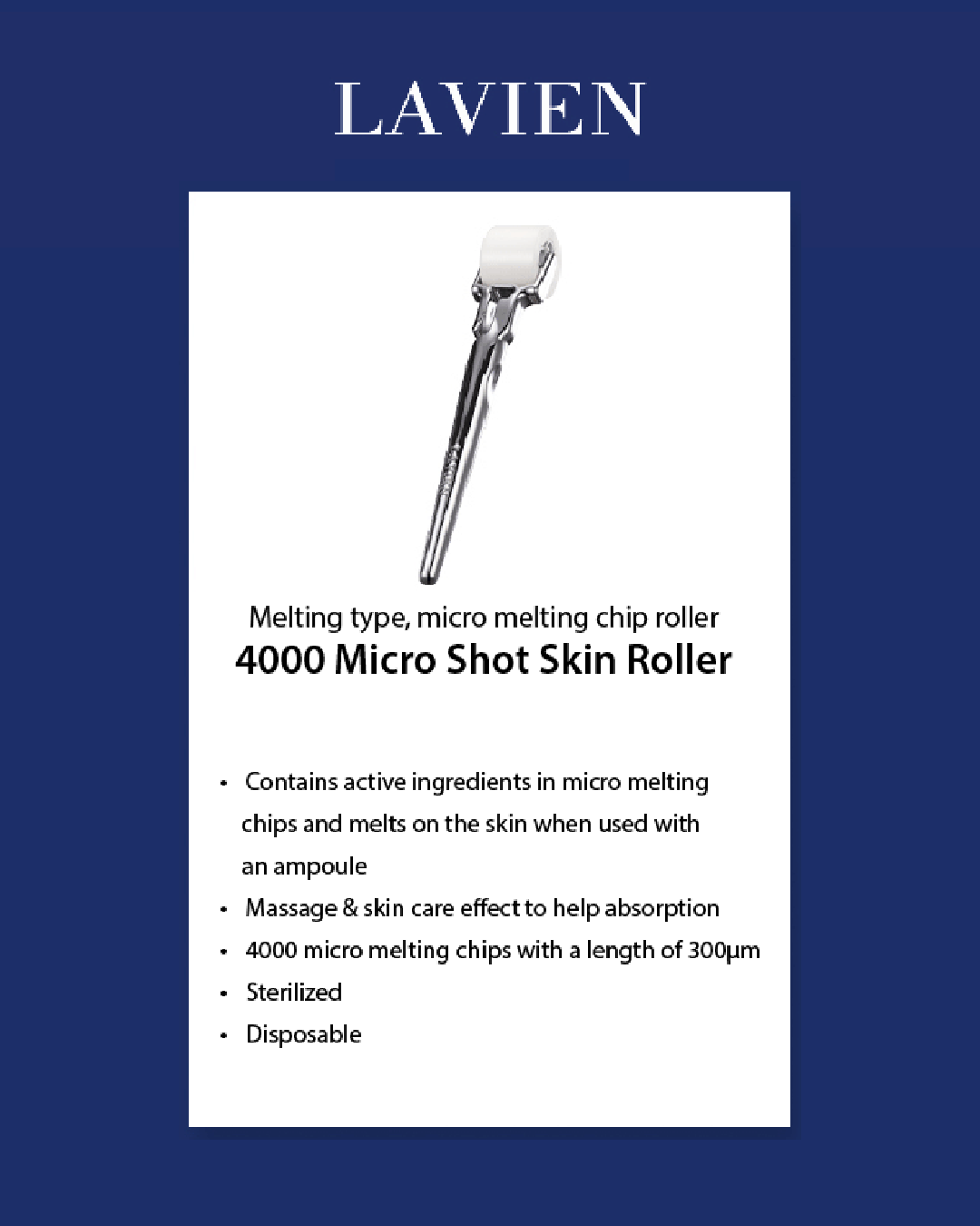 Lavien 4000 Micro Shot Skin Roller