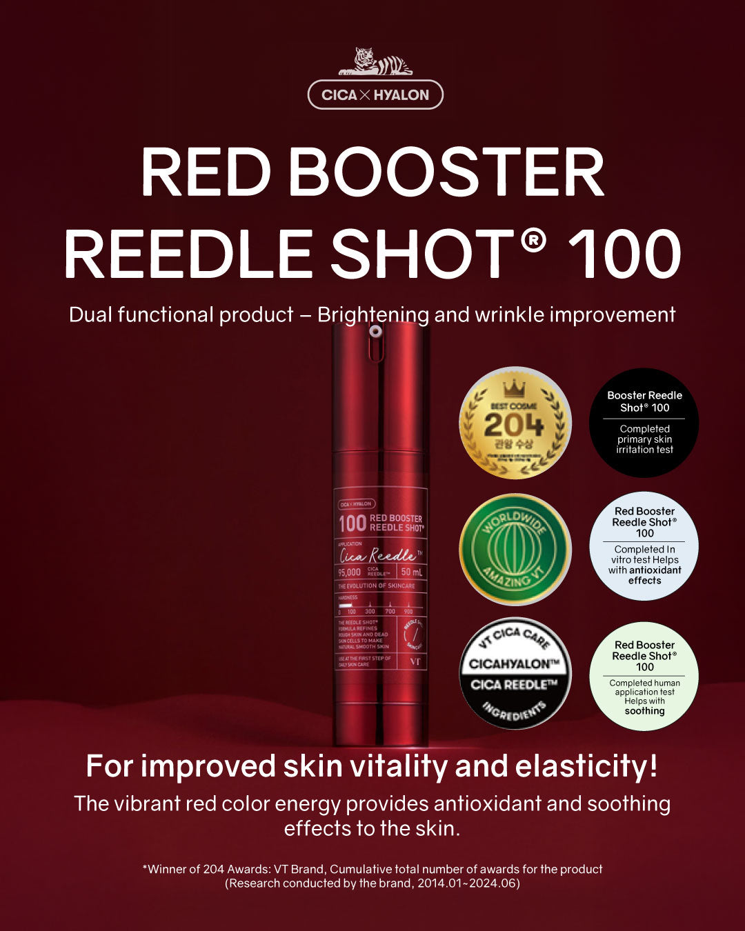 VT Cosmetics Red Booster Reedle Shot 100