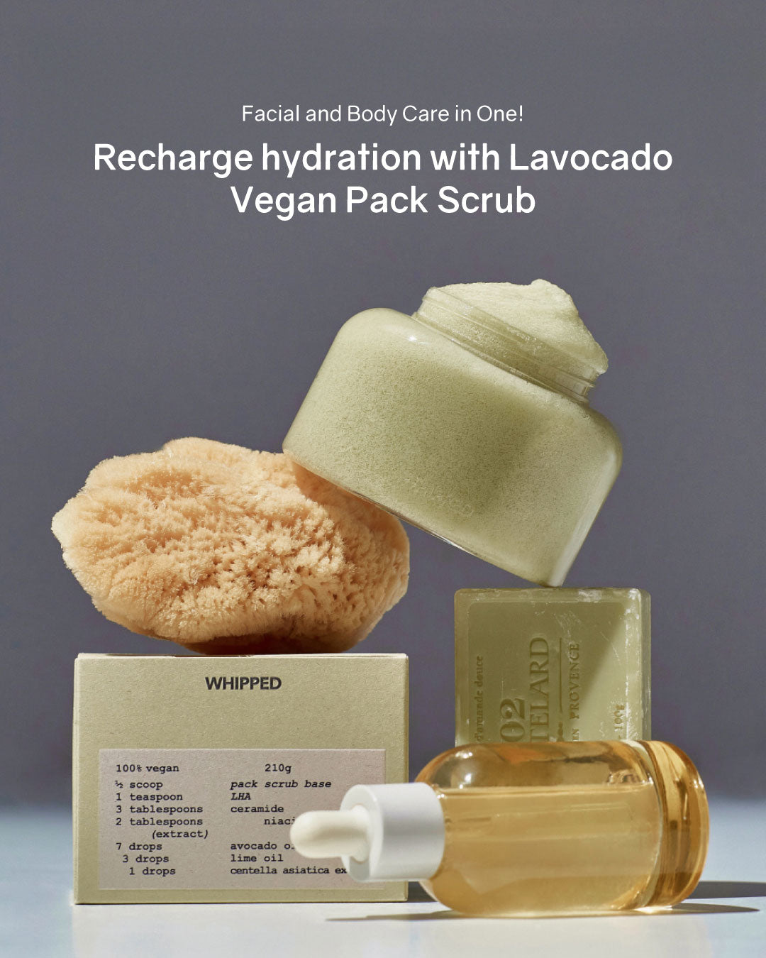 WHIPPED Vegan Pack Scrub (210g)