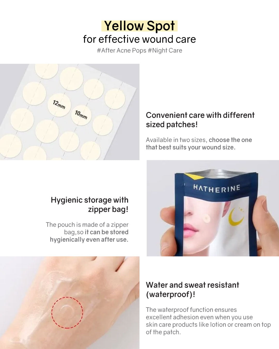 Hatherine Spot Care Patch Yellow Spot (20 patch)