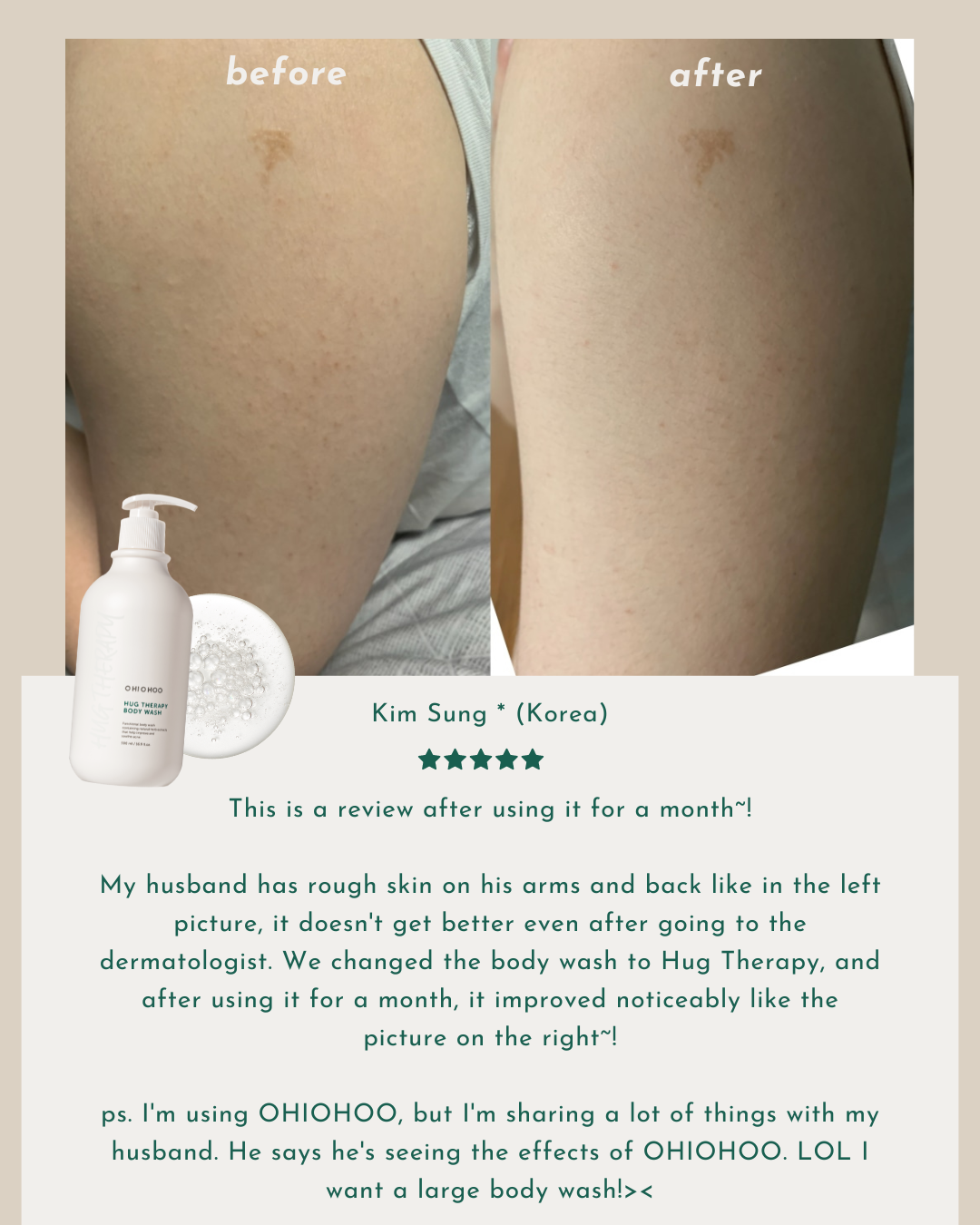 OHIOHOO Hug Therapy Body Wash