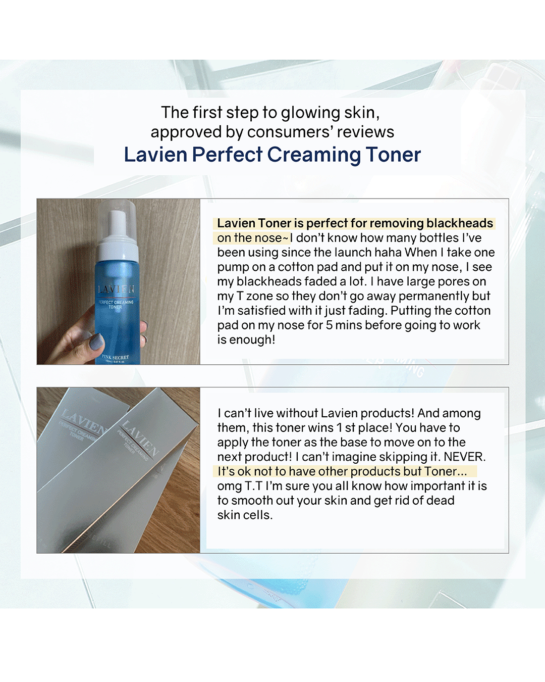 Lavien Centella Creaming Toner
