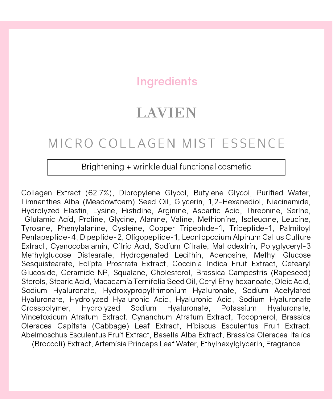 Lavien Micro Collagen Mist Essence