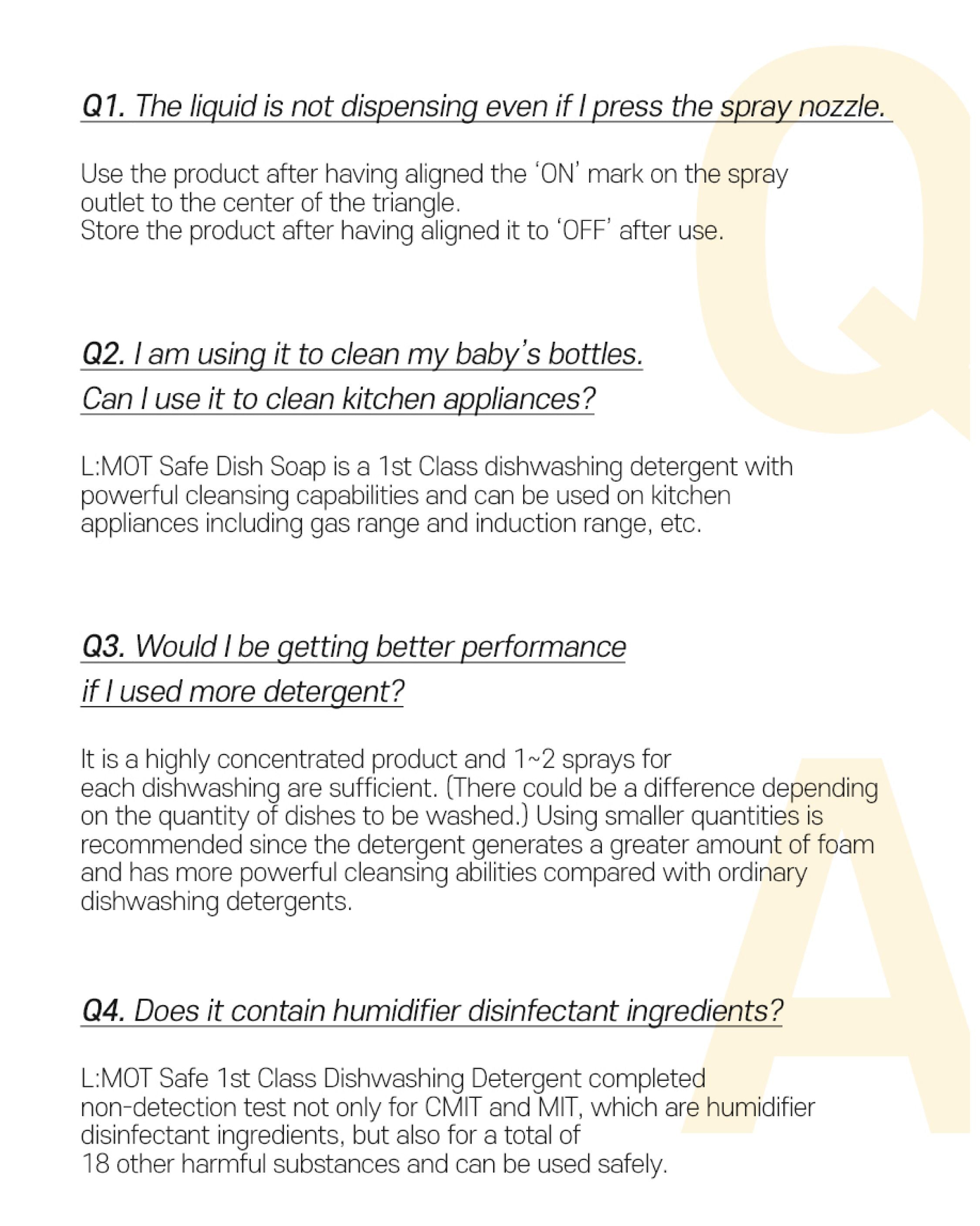 L:MOT Safe Dish Soap