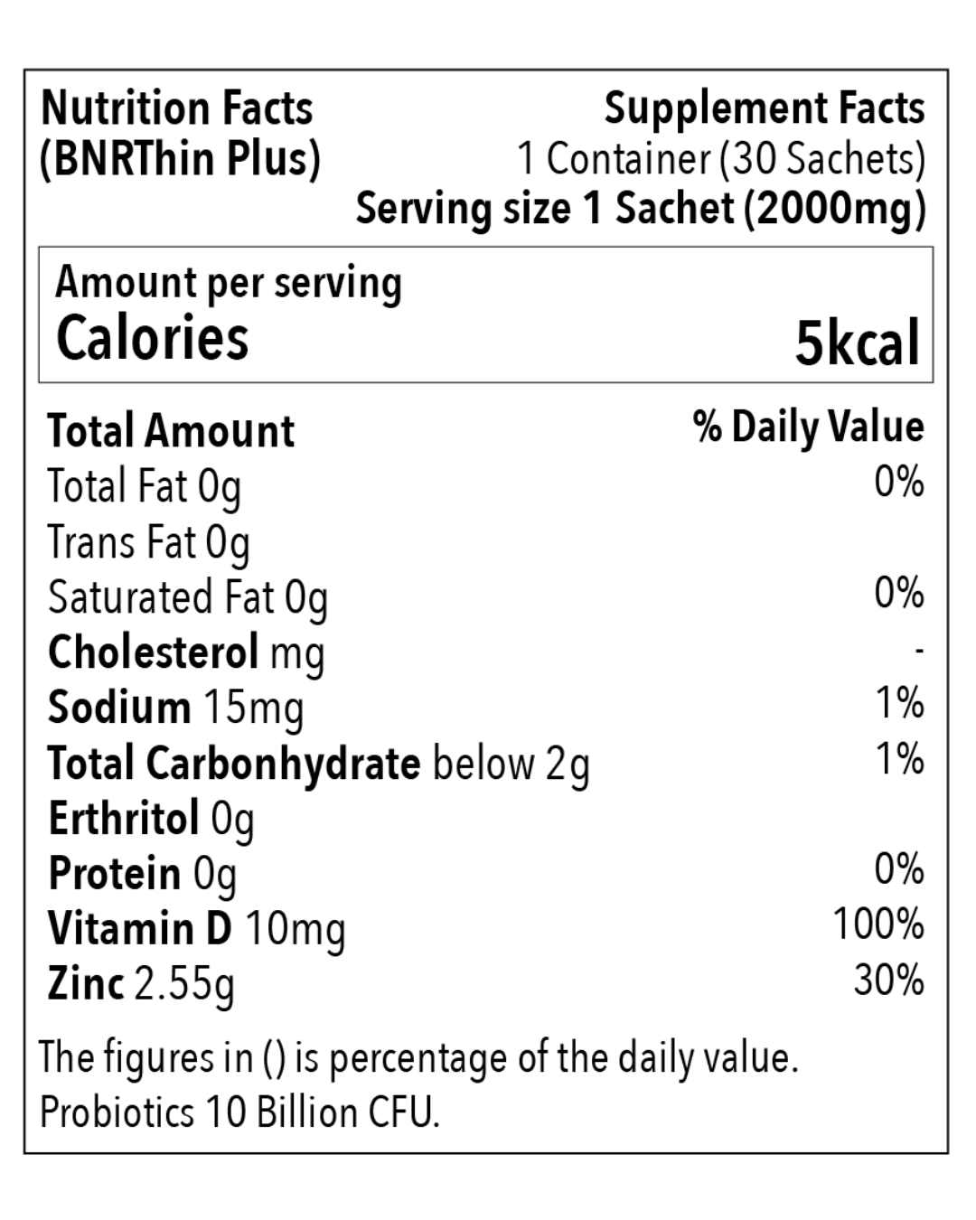 BNRThin+ Diet Probiotics