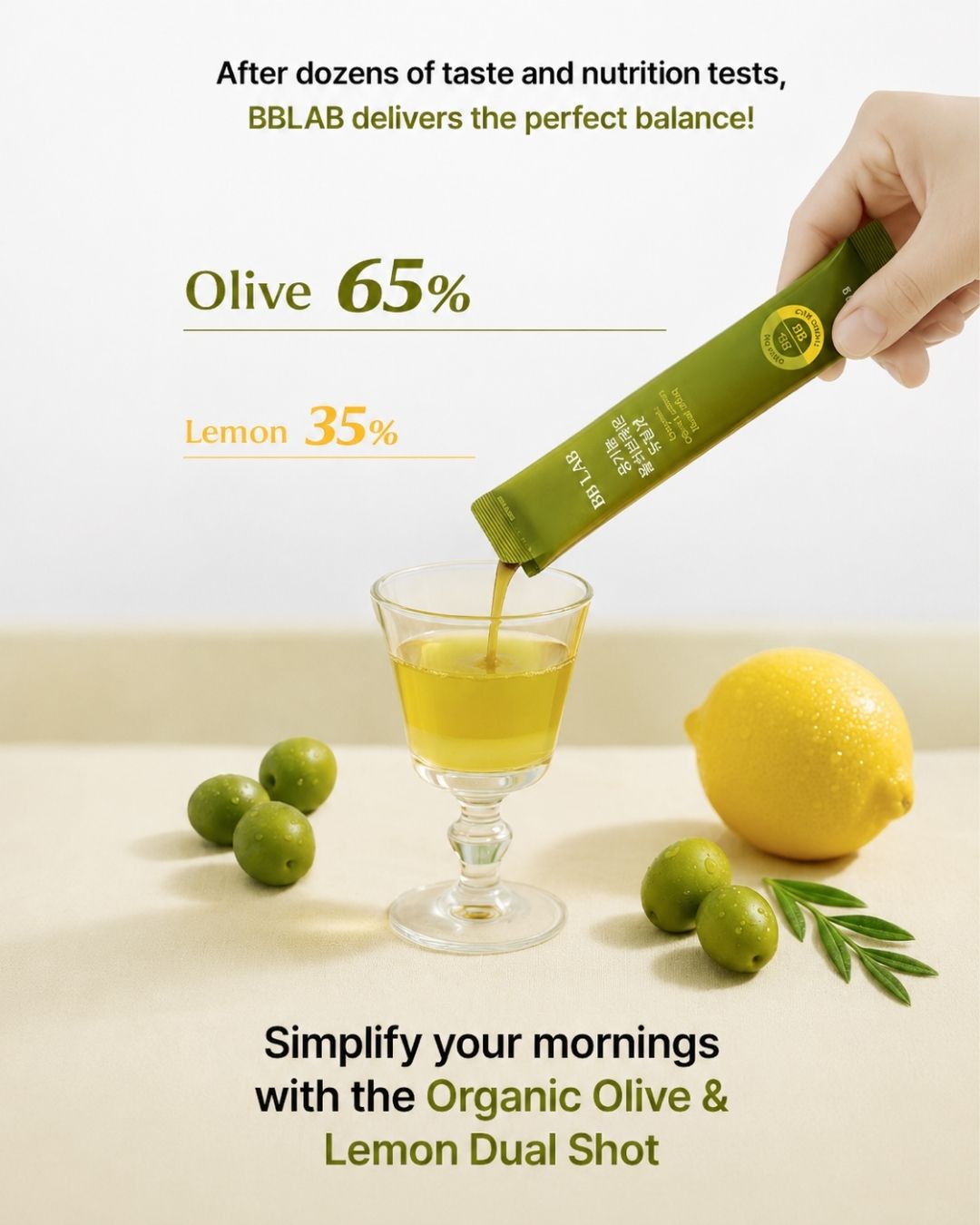 [PROMO] BB LAB Organic Olive Lemon Dual Shot 65:35