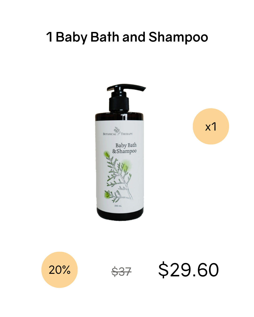 Botanical Therapy Baby 2-in-1 Bath and Shampoo