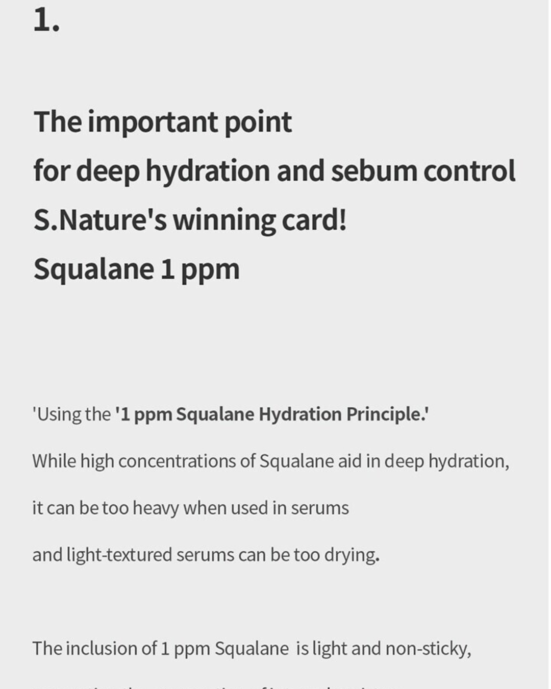 [PROMO] S.NATURE Aqua Squalane Serum (50ml)