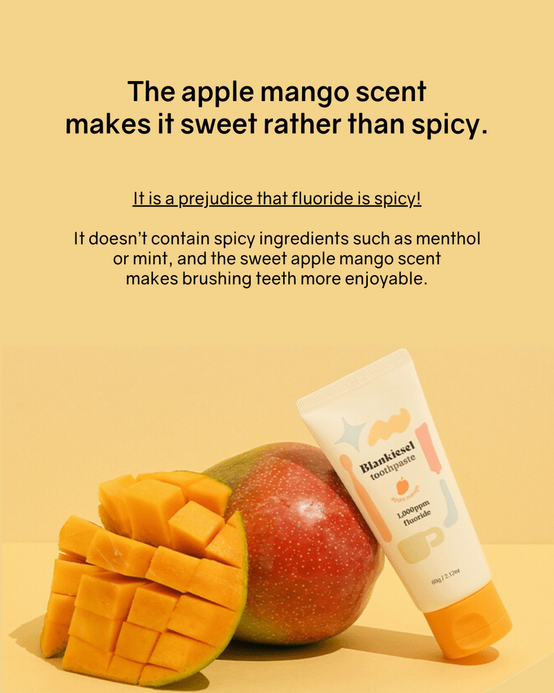 Blankiesel Toothpaste for Newborns (6 months & above) - Apple Mango