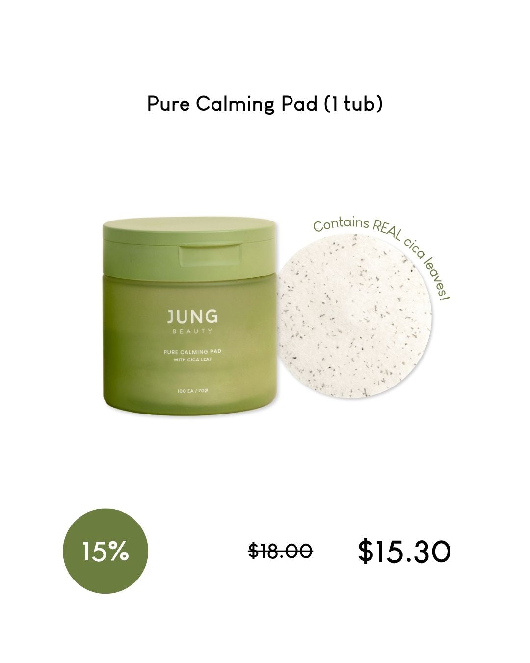 [PROMO] Jung Beauty Pure Calming Pad with Cica Leaf