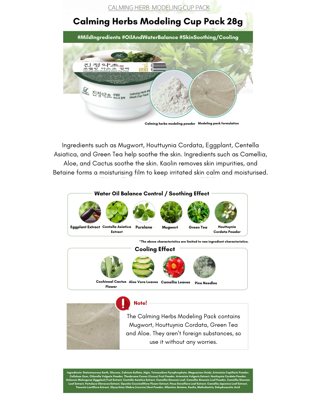 [BOK] Lindsay Modeling Mask Cup Pack