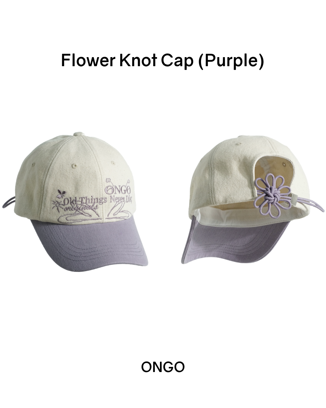 [PREORDER] ONGO Flower Knot Cap (Dispatch Date: 17-21 Aug)