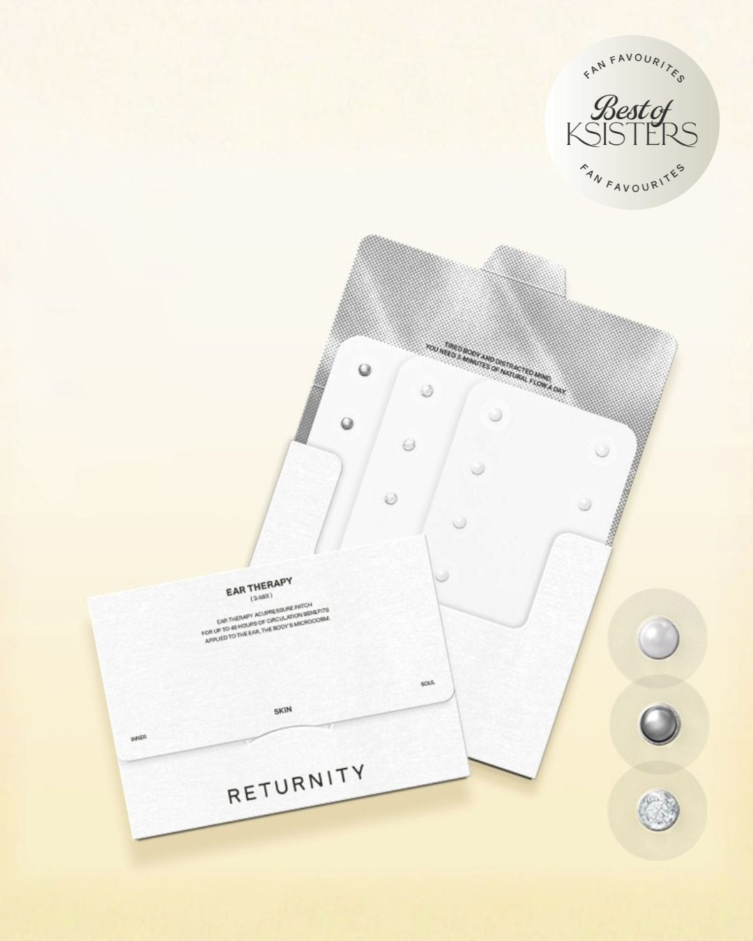 [BOK] Returnity Ear Therapy Patch (Crystal/Pearl/Silver) (3 sheets)