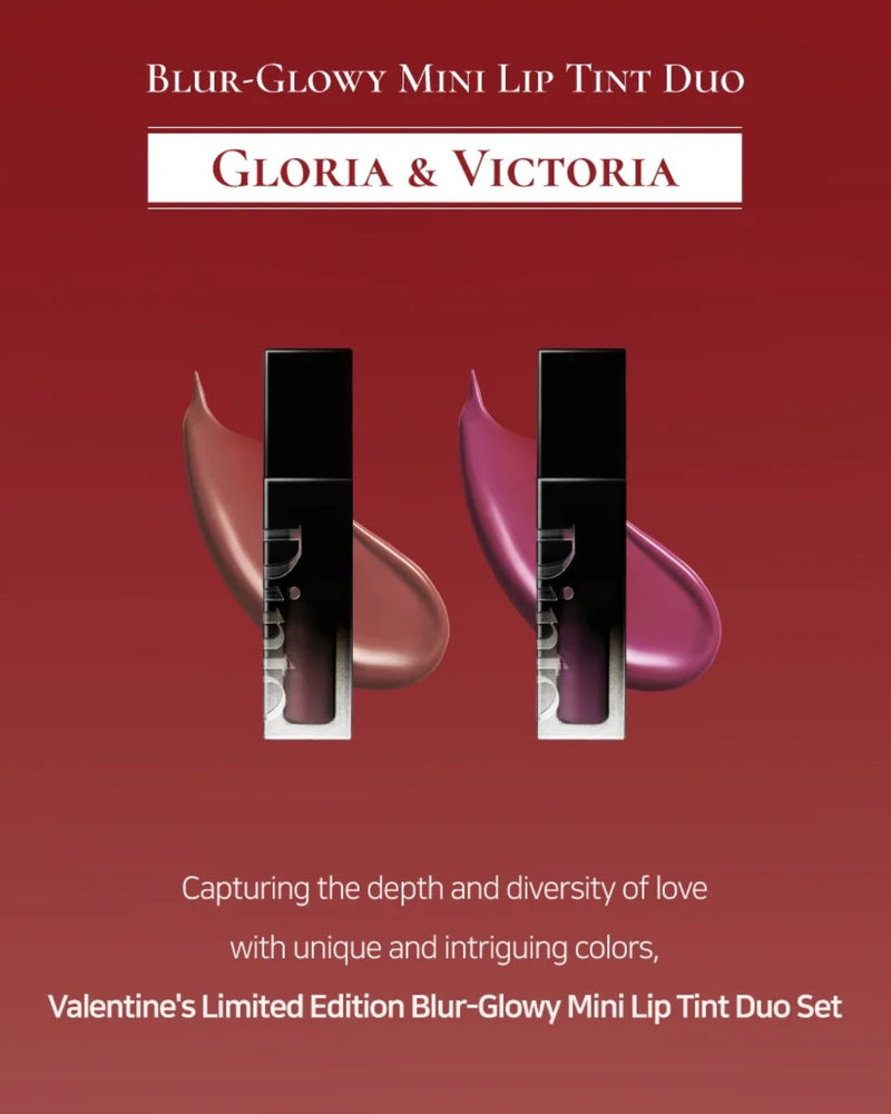 Dinto Valentine's Limited Edition Blur-Glowy Mini Lip Tint Duo (NEW)