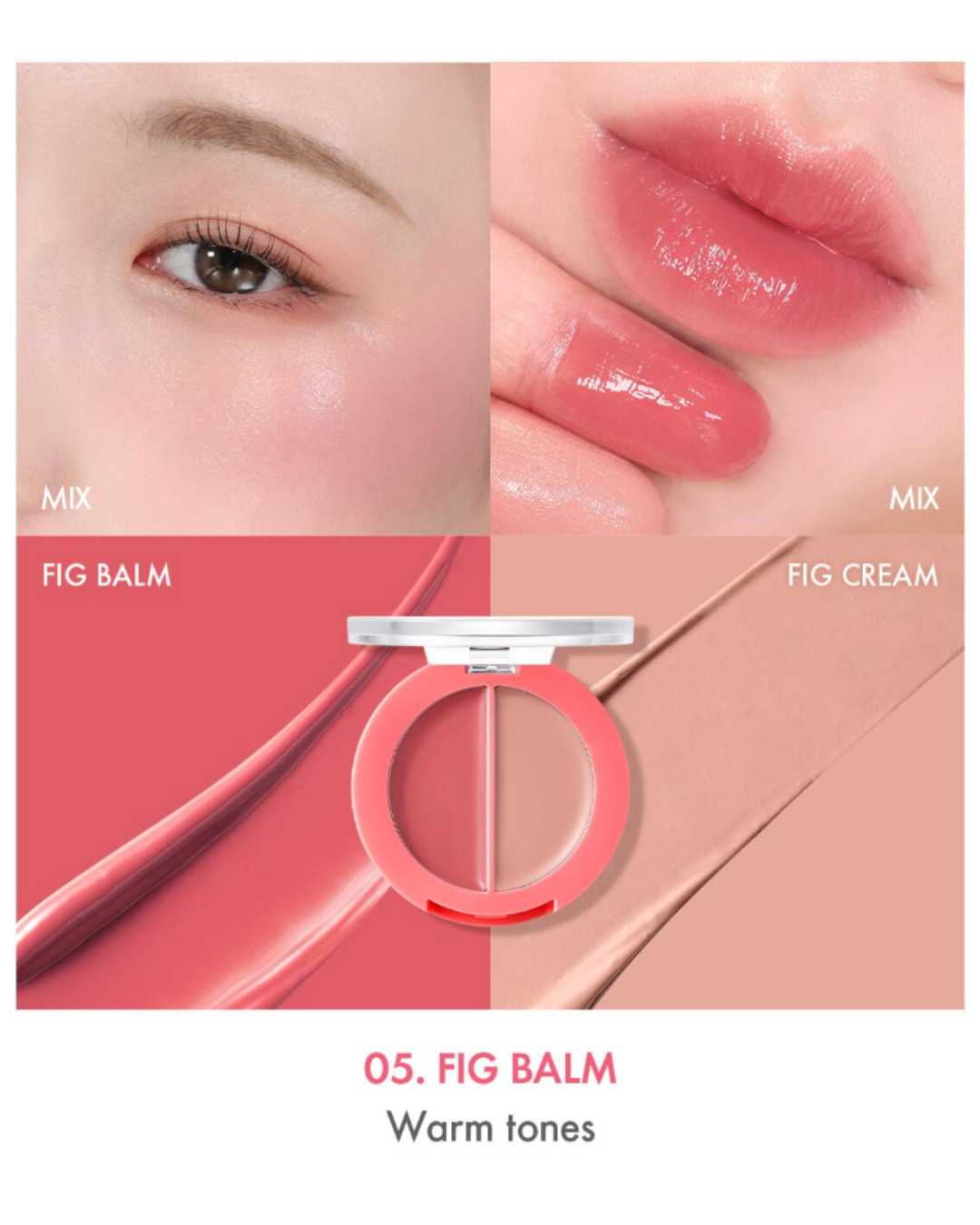 AMUSE Lip and Cheek Healthy Balm (5 Colours)