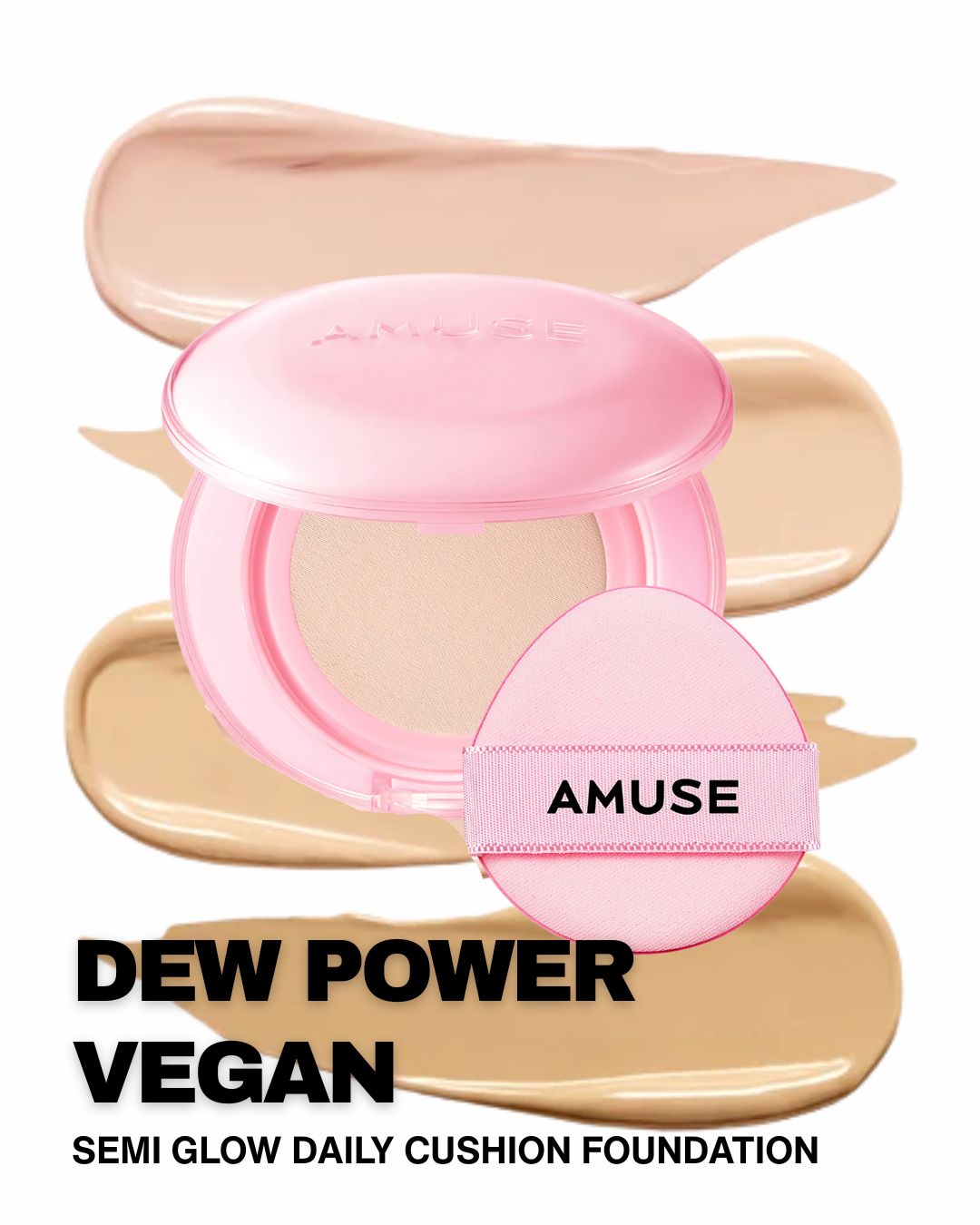 [PROMO] AMUSE Dew Power Vegan Cushion (4 Shades)