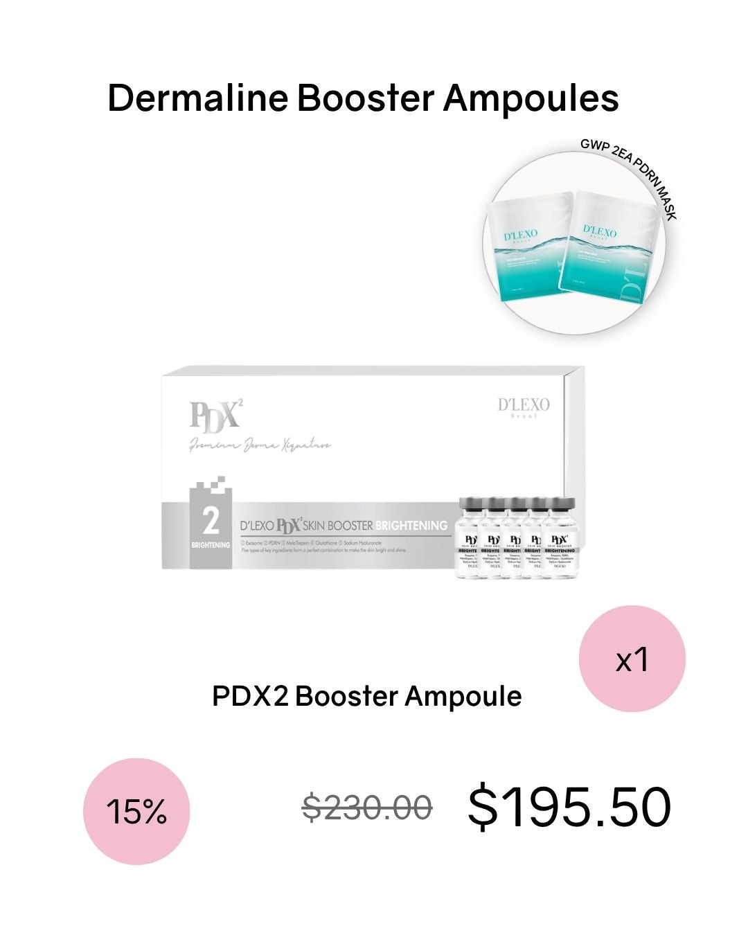 [PROMO] Dermaline Booster Ampoules (PDX5/PDX2)