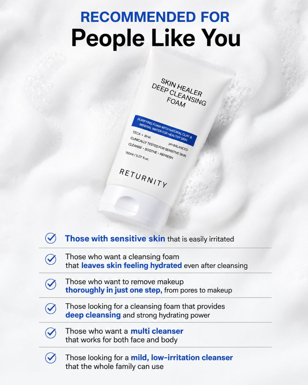 [PROMO] Returnity Skin Healer Deep Cleansing Foam