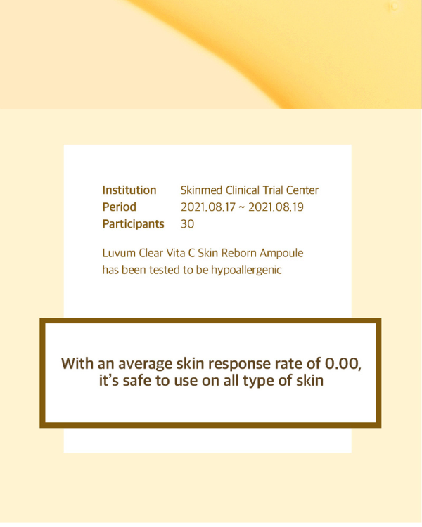 Luvum Clear Vita C Reborn Skin Ampoule