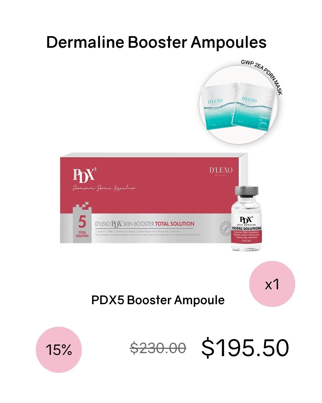 [PROMO] Dermaline Booster Ampoules (PDX5/PDX2)