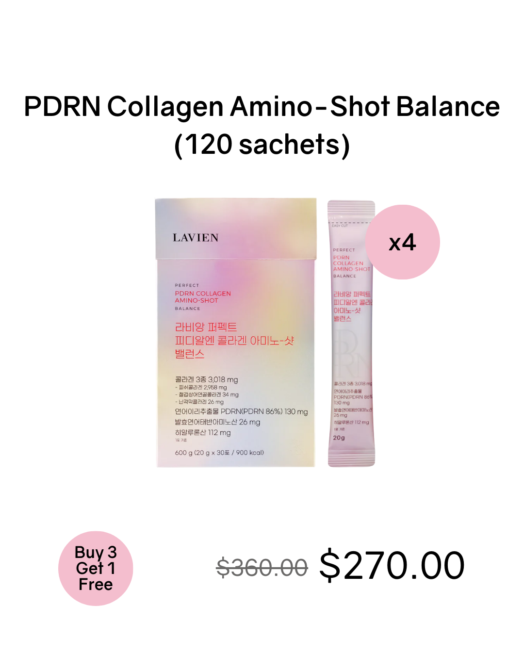 [PREORDER] Lavien Perfect PDRN Collagen Amino-Shot Balance