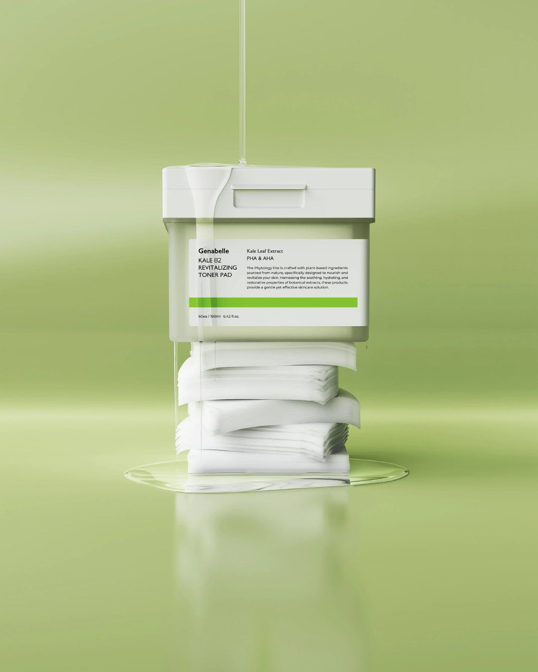 Genabelle Phytology Kale 82 Revitalizing Toner Pad
