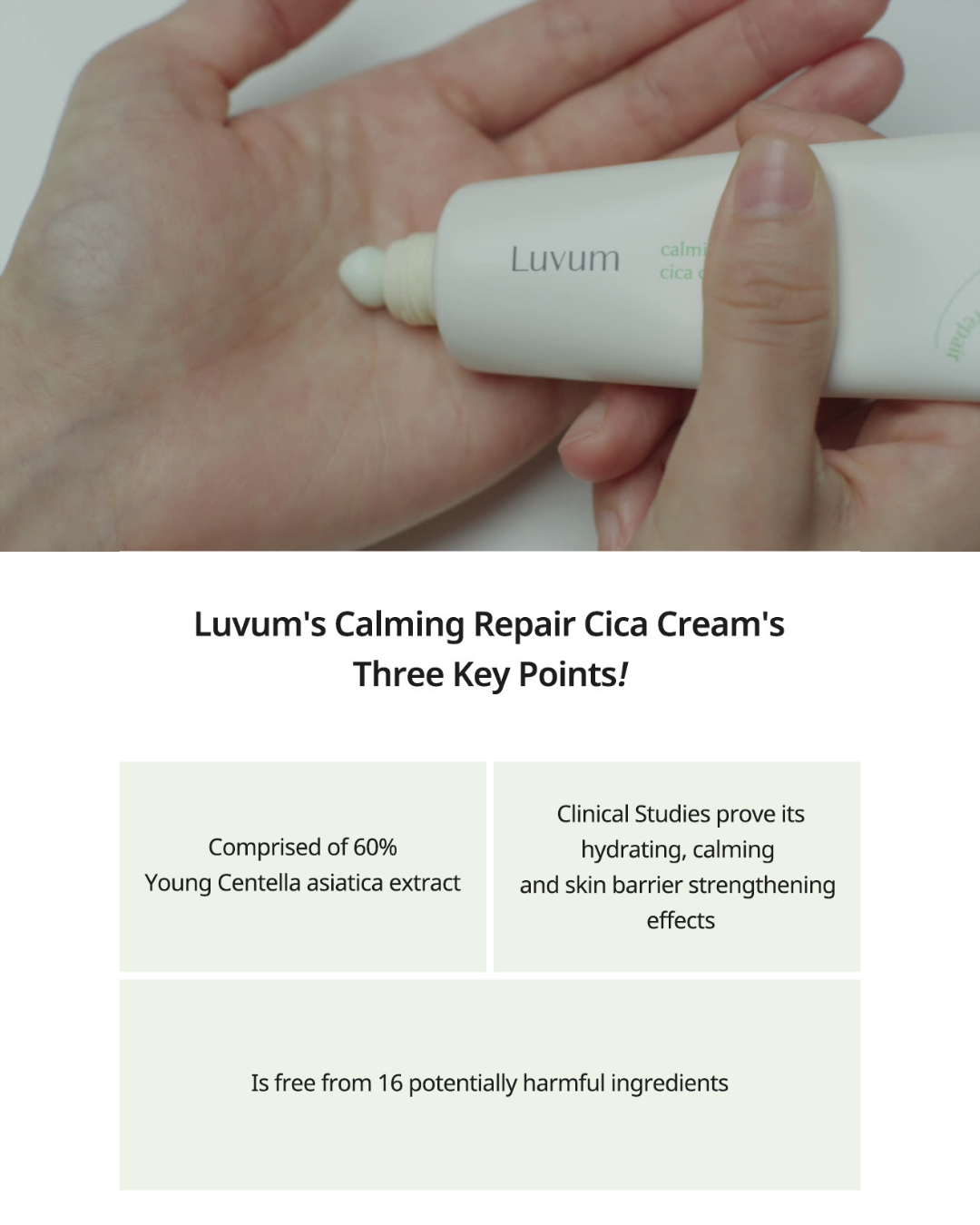 [PROMO] Luvum Deep Soothing Care Set (Cica Cream + Gel Mask + Oil Serum)