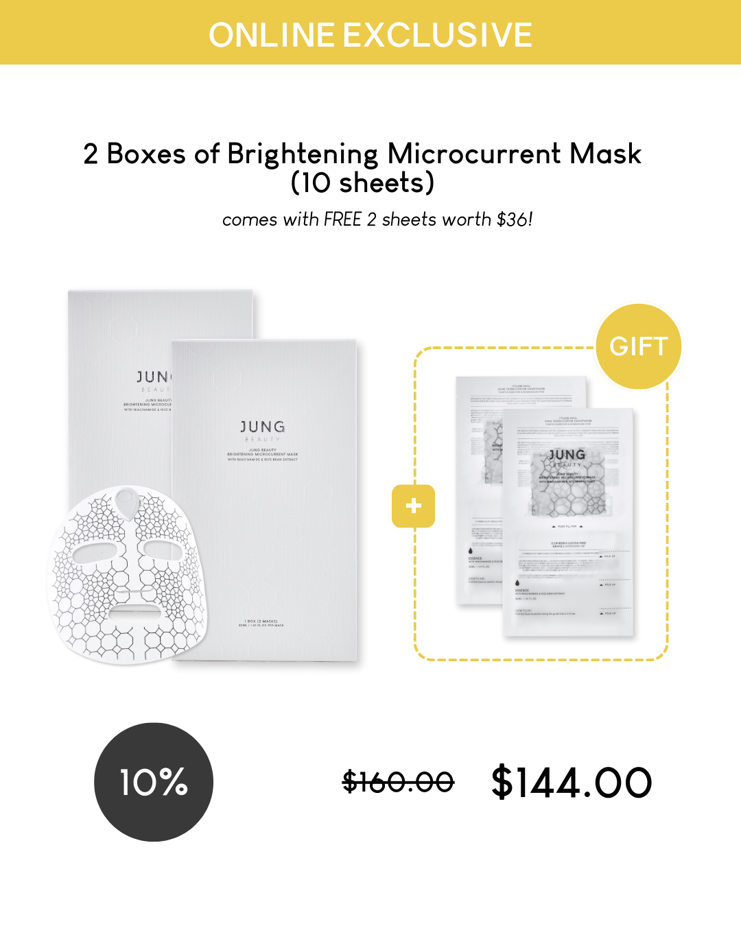 [Online Exclusive] Jung Beauty Brightening Microcurrent Mask & Device