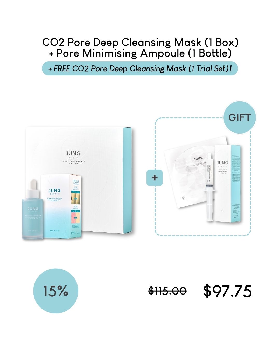 [PROMO] Jung Beauty CO2 Pore Deep Cleansing Mask For Face & Neck