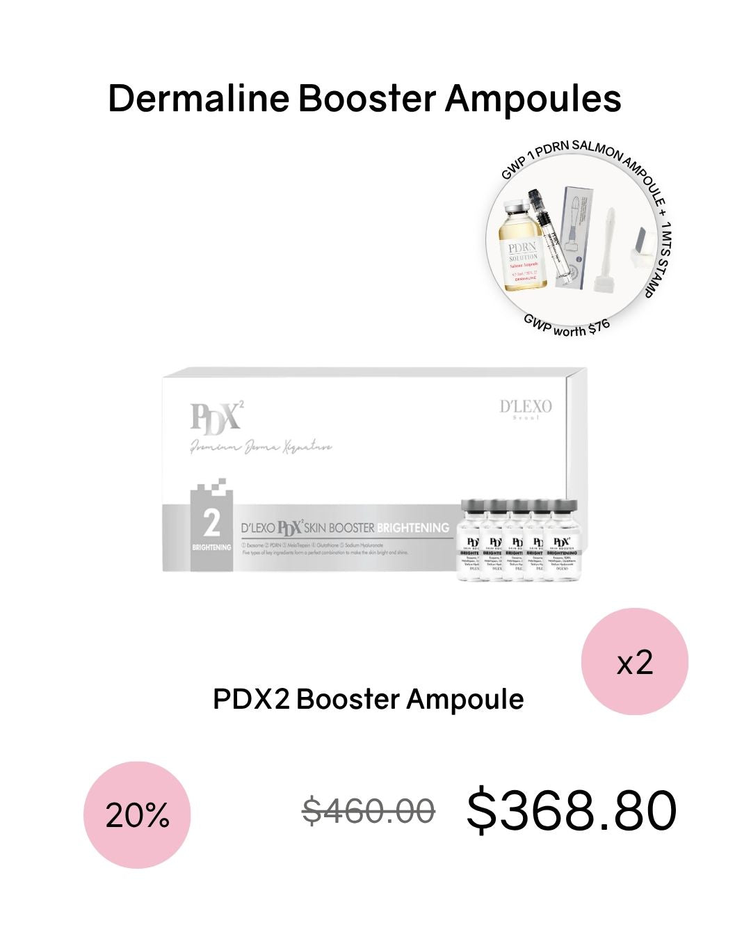 [PROMO] Dermaline Booster Ampoules (PDX5/PDX2)